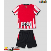 Camisa de Futebol Athletic Bilbao Equipamento Principal Infantil 2026-27 Manga Curta (+ Calças curtas)